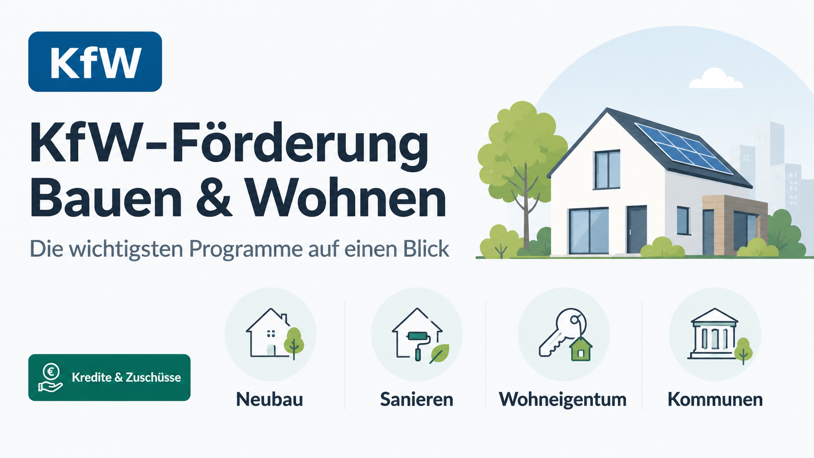 KfW-Förderprogramme beim Hauskauf 2026 – was noch gilt